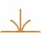Ekena Millwork Richland Rough Sawn Timber Gable Bracket, Western Red Cedar, 96"W x 56"H x 2"D x 4"F, 14/12 Pitch GBW096X56X0204RIC00RWR - alternate 1